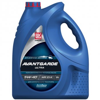 2 699 р. Масло дизельное АВАНГАРД Ультра CI-4SLE7 5W40 псинт.5л ЛУКОЙЛ LUKOIL 1595288  с доставкой в г. Кемерово. Увеличить фотографию 3