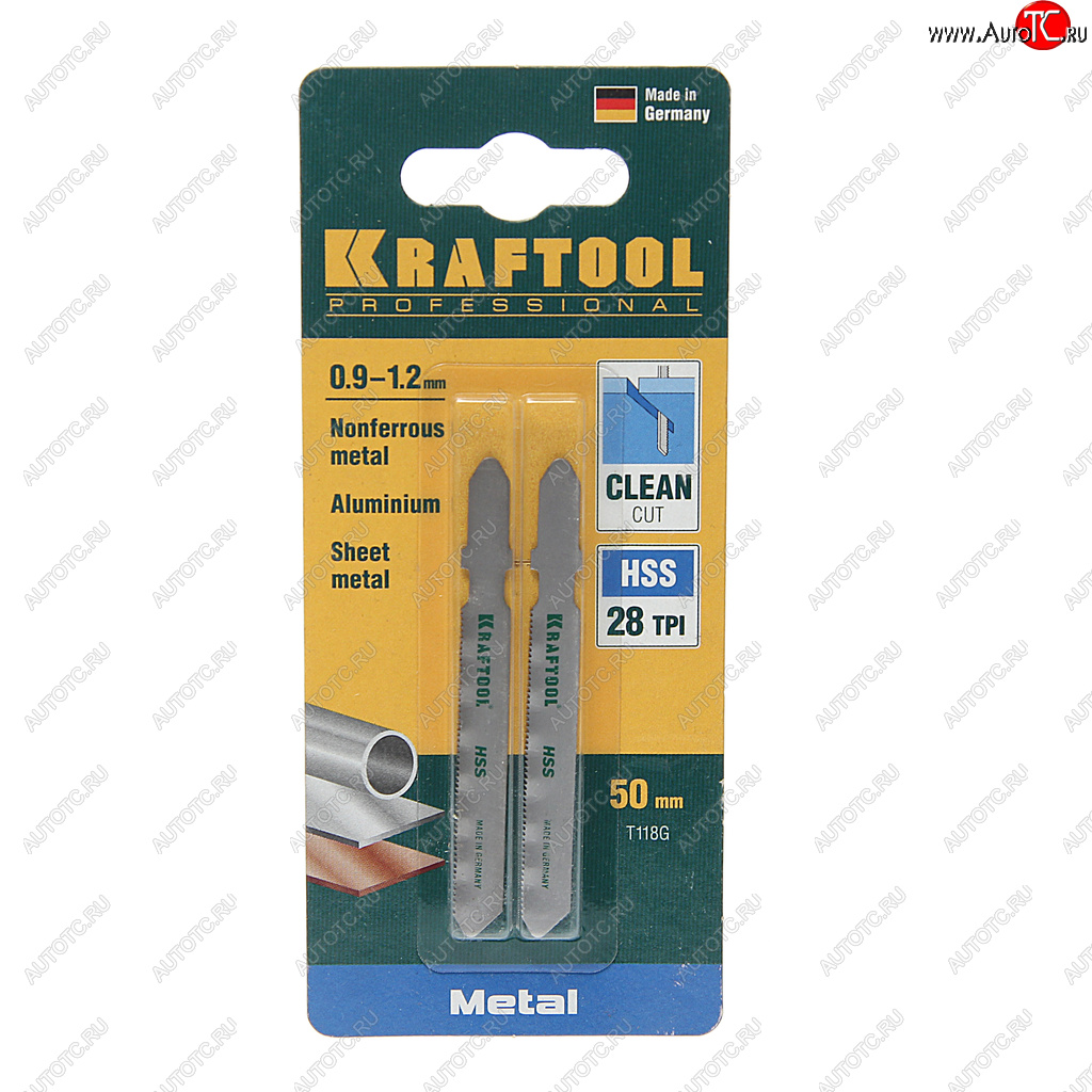 264 р. Пилка для лобзика набор 2шт. металл 50мм KRAFTOOL KRAFTOOL 159551-0,9  с доставкой в г. Кемерово