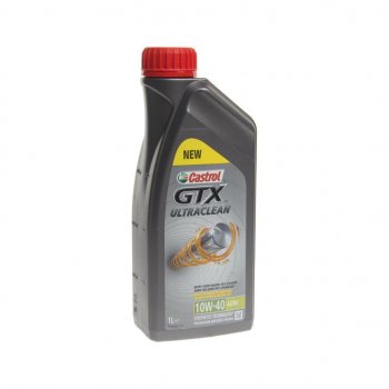 999 р. Масло моторное GTX ULTRACLEAN A3B4 10W40 псинт.1л CASTROL CASTROL 15a4de  с доставкой в г. Кемерово. Увеличить фотографию 1