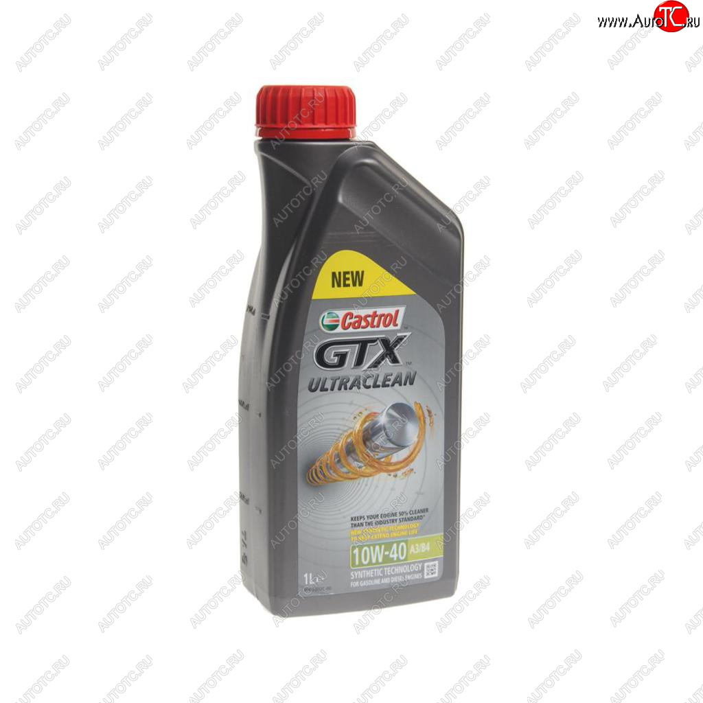 999 р. Масло моторное GTX ULTRACLEAN A3B4 10W40 псинт.1л CASTROL CASTROL 15a4de  с доставкой в г. Кемерово