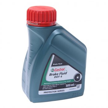869 р. Жидкость тормозная DOT-4 0.5л Brake Fluid CASTROL CASTROL 15cd18  с доставкой в г. Кемерово. Увеличить фотографию 1