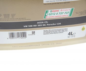 6 699 р. Масло моторное EDGE Professional LL IV FE 0W20 синт.4л CASTROL CASTROL 15e94f  с доставкой в г. Кемерово. Увеличить фотографию 2