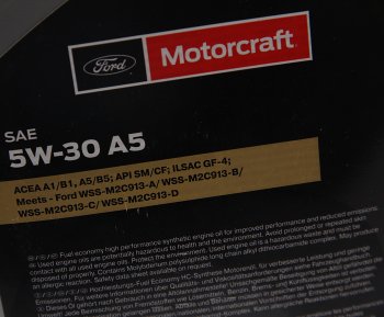 4 999 р. Масло моторное FORD 5W30 синт.5л OE FORD 15f1cf  с доставкой в г. Кемерово. Увеличить фотографию 2
