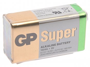 399 р. Батарейка KRONA 6LR61 9V термопленка 1шт. GP GP 1604a-s1  с доставкой в г. Кемерово. Увеличить фотографию 1