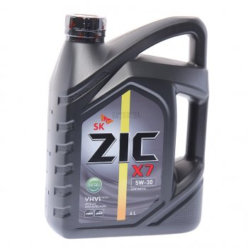 3 389 р. Масло дизельное Х7 DIESEL SLCFA3B3A3B4 5W30 синт.4л ZIC ZIC 162610  с доставкой в г. Кемерово. Увеличить фотографию 1