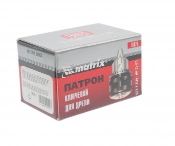 449 р. Патрон для дрели с ключом 1.5-13мм M12х1.25 MATRIX MATRIX 16825  с доставкой в г. Кемерово. Увеличить фотографию 3