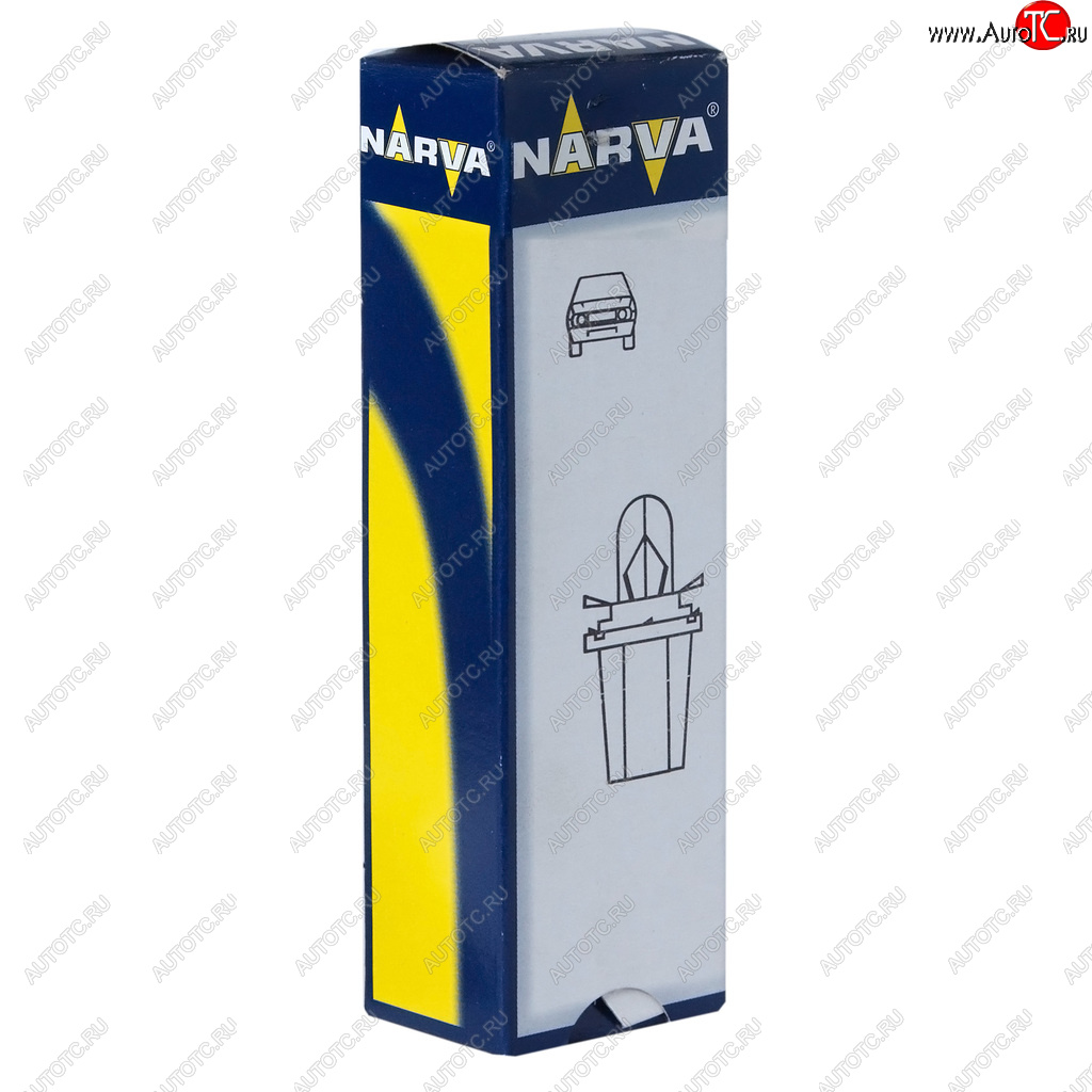 86 р. Лампа 24V 1.2W BAX8.5d2 серый патрон Plastic Base NARVA NARVA 170393000  с доставкой в г. Кемерово