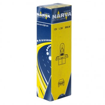 66 р. Лампа 12V 1.1W BX8.4d оранжевый патрон Plastic Base NARVA NARVA 170463000  с доставкой в г. Кемерово. Увеличить фотографию 1