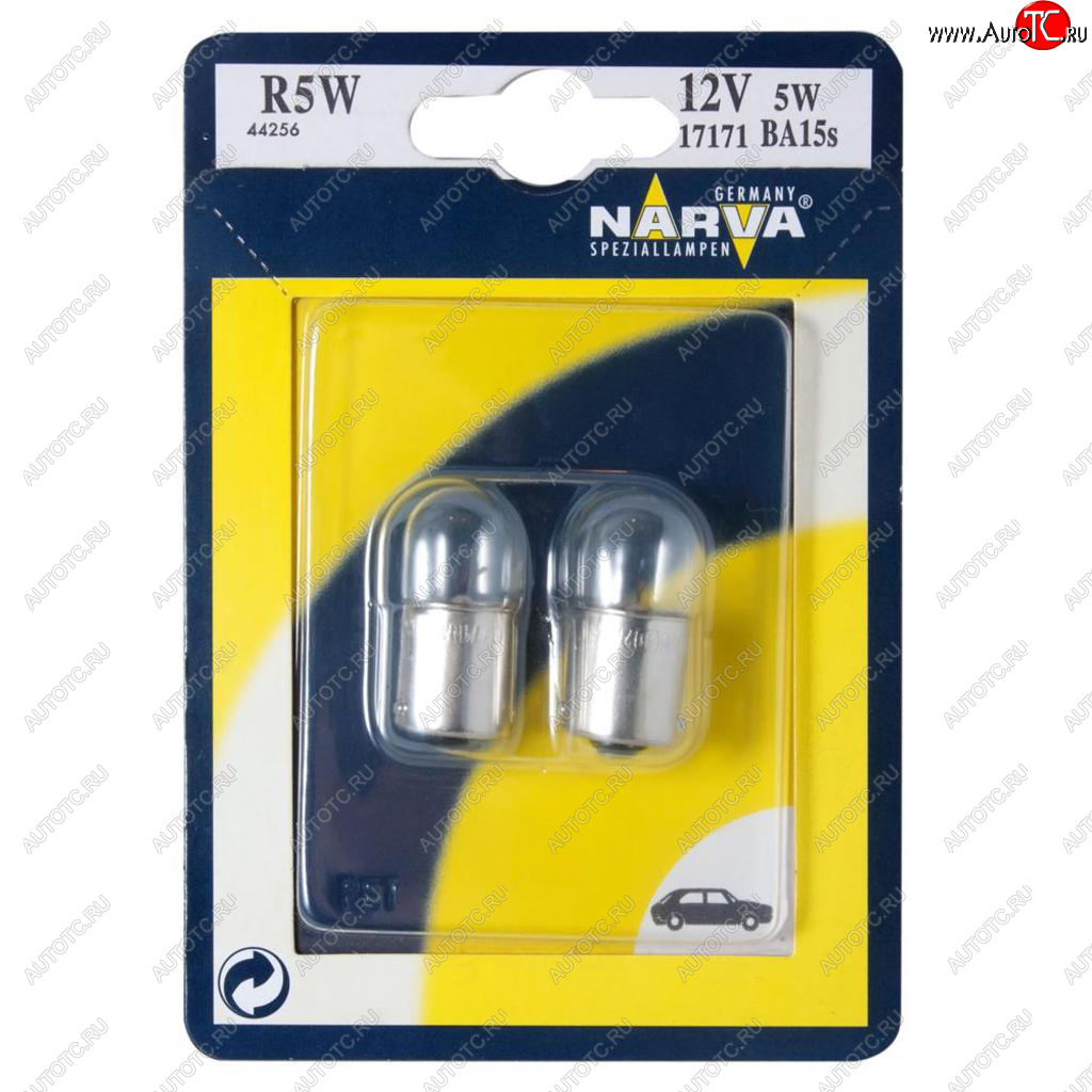 115 р. Лампа 12V R5W BA15s блистер (2шт.) NARVA NARVA 171714000  с доставкой в г. Кемерово