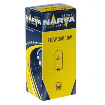 58 р. Лампа 24V R10W BA15s Heavy Duty NARVA NARVA 173283000  с доставкой в г. Кемерово. Увеличить фотографию 1