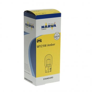 299 р. Лампа 12V WY21W WX3x16d желтая NARVA NARVA 176293000  с доставкой в г. Кемерово. Увеличить фотографию 2