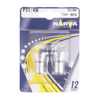 274 р. Лампа 12V P214W BAZ15d блистер (2шт.) NARVA NARVA 178814000  с доставкой в г. Кемерово. Увеличить фотографию 1