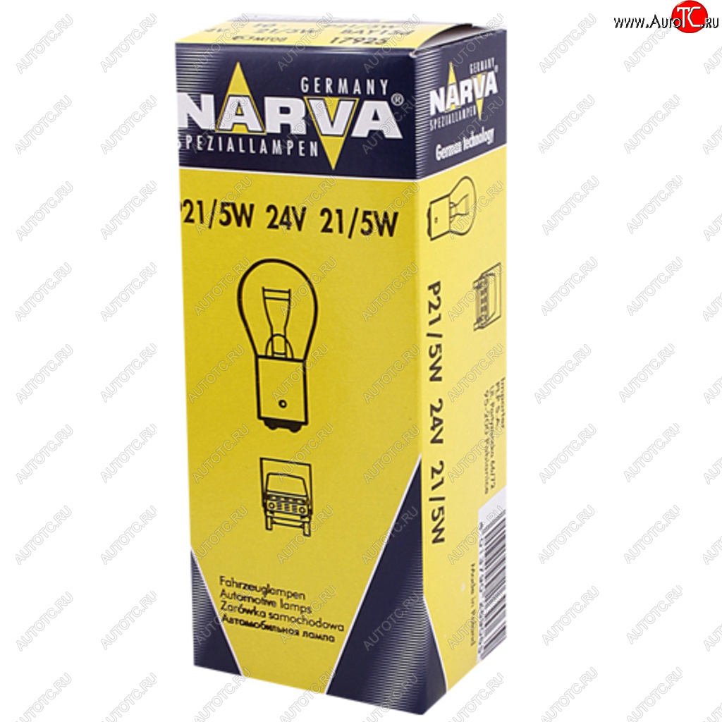 62 р. Лампа 24V P215W BAY15d NARVA NARVA 179253000  с доставкой в г. Кемерово