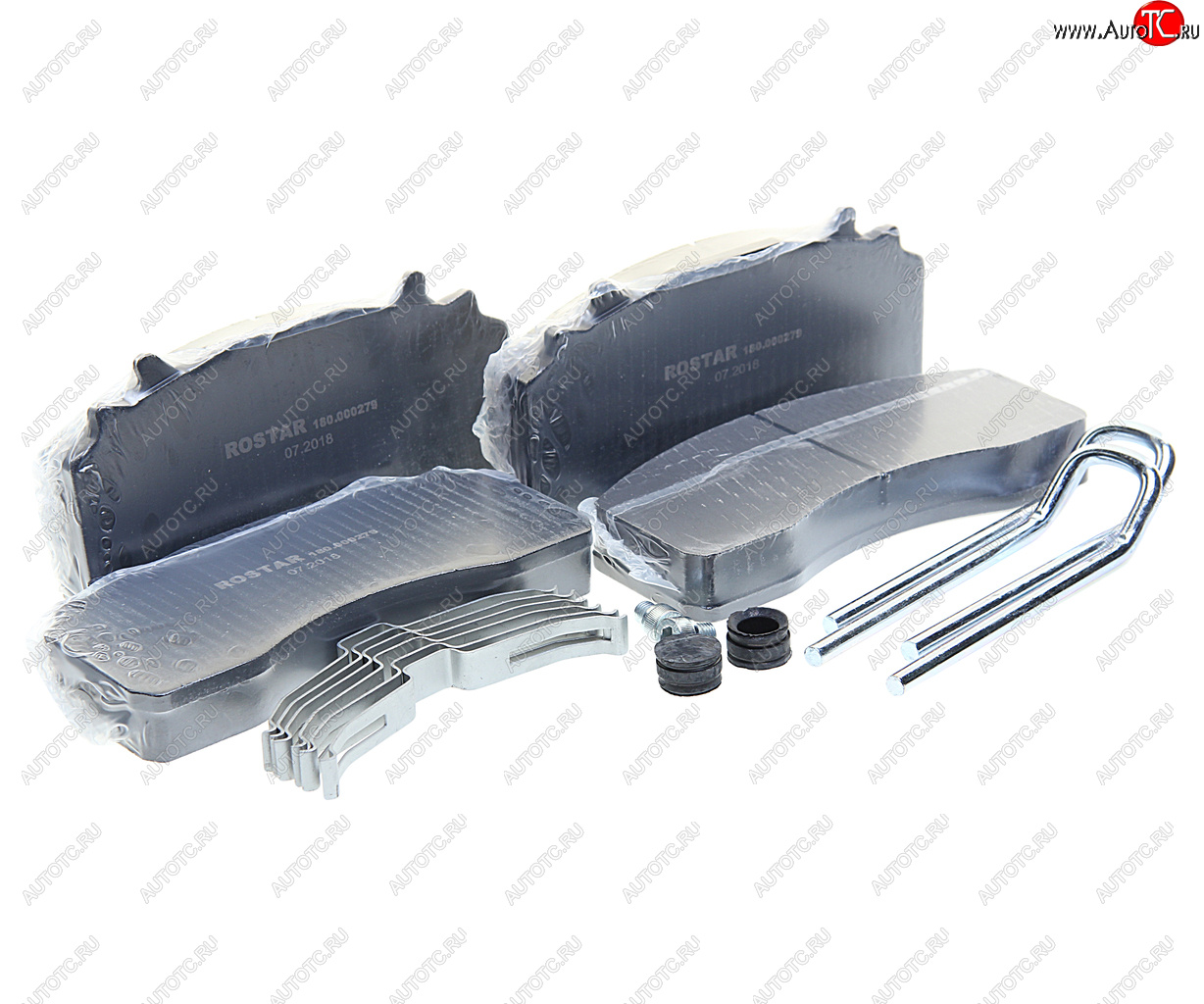 10 799 р. Колодки тормозные MAN TGS,TGX дисковые (4шт.) ROSTAR ROSTAR 180.000279  с доставкой в г. Кемерово