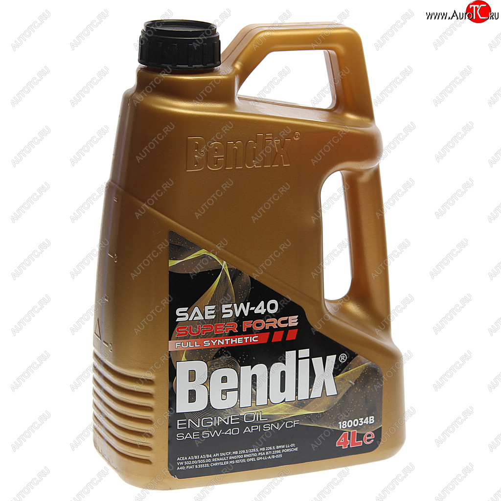 2 699 р. Масло моторное SUPER FORCE 5W40 синт.4л BENDIX BENDIX 180034b  с доставкой в г. Кемерово