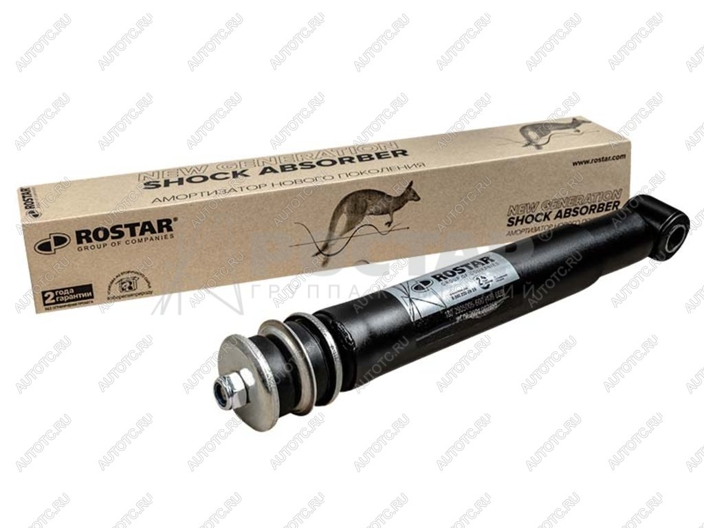 5 449 р. Амортизатор MAN TGA передний (410670 14х75 24х55 IO) ROSTAR ROSTAR 180-2905005-600  с доставкой в г. Кемерово