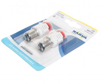 1 179 р. Лампа светодиодная 12V P215W 0.8W1.75W BAY15d блистер (2шт.) Red Range Performance LED NARVA NARVA 180964000  с доставкой в г. Кемерово. Увеличить фотографию 2
