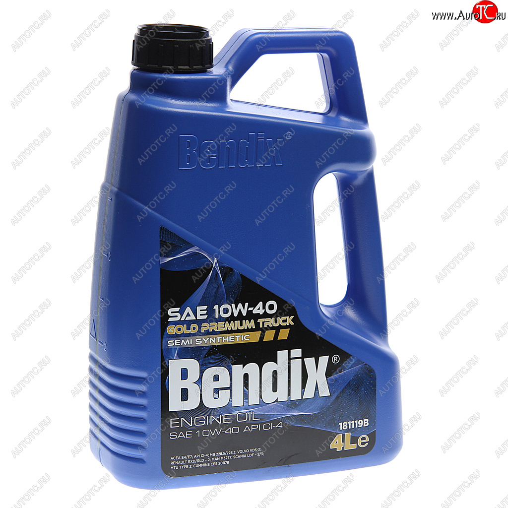 2 479 р. Масло дизельное GOLD PREMIUM TRUCK CI-4 10W40 п/синт.4л BENDIX BENDIX 181119b BENDIX 181119b  с доставкой в г. Кемерово