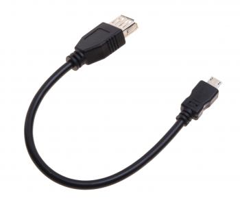 37 р. Кабель micro USB-USB (мама) 0.2м черный REXANT REXANT 18-1161-2  с доставкой в г. Кемерово. Увеличить фотографию 2
