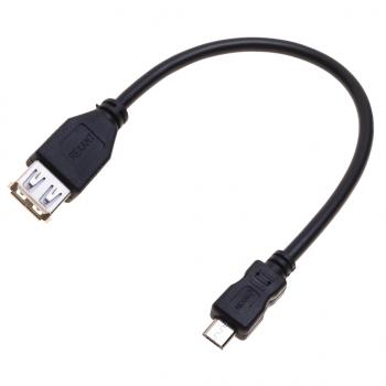 37 р. Кабель micro USB-USB (мама) 0.2м черный REXANT REXANT 18-1161-2  с доставкой в г. Кемерово. Увеличить фотографию 1