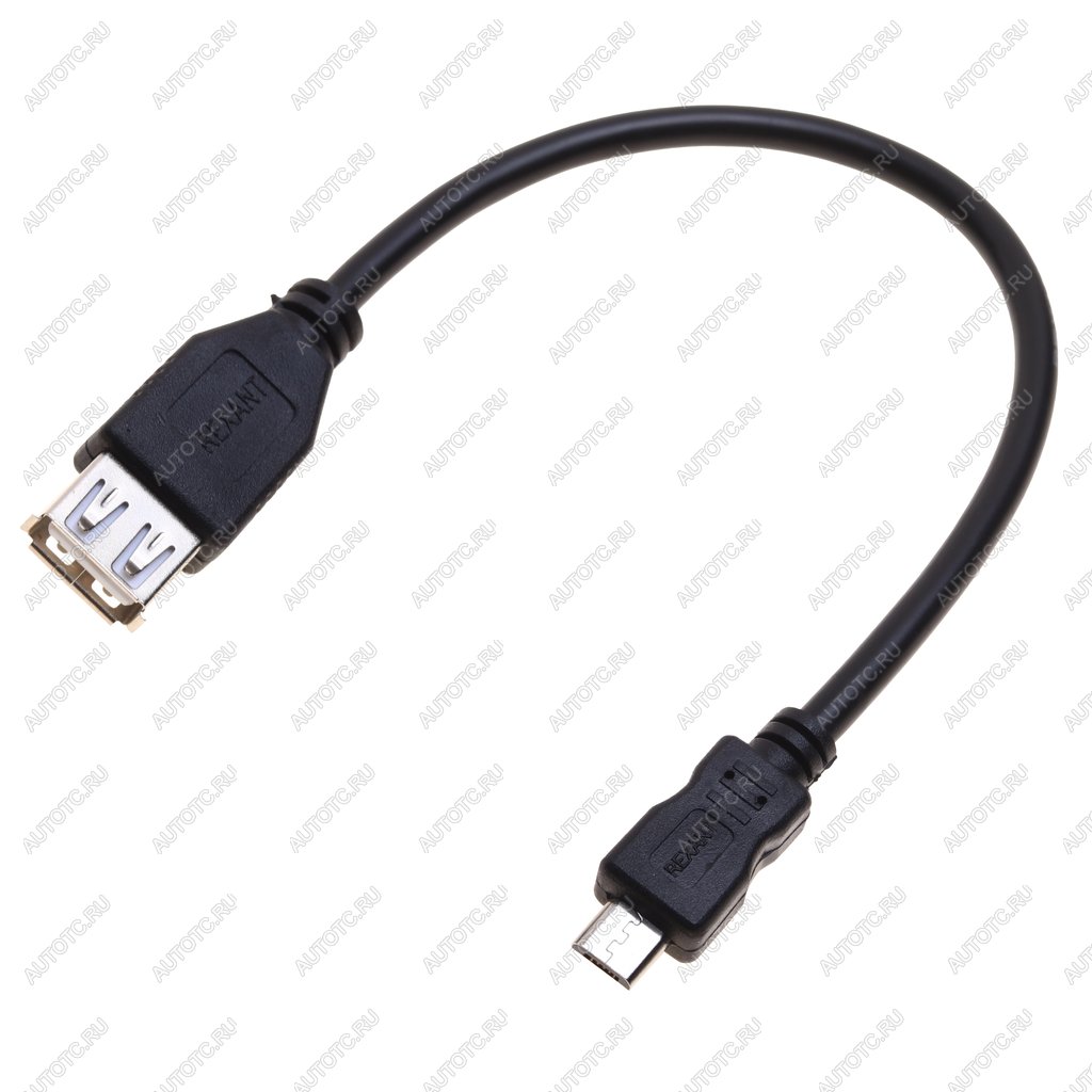 37 р. Кабель micro USB-USB (мама) 0.2м черный REXANT REXANT 18-1161-2  с доставкой в г. Кемерово