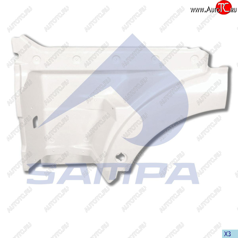 9 549 р. Панель MAN TGA TGX подножки ступени левой SAMPA SAMPA 18200042  с доставкой в г. Кемерово