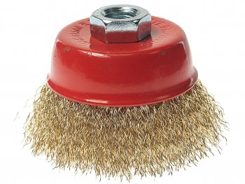 261 р. Кордщетка для УШМ чашка 75мм витая латунь М14 ELITECH ELITECH 1820.073900  с доставкой в г. Кемерово. Увеличить фотографию 1