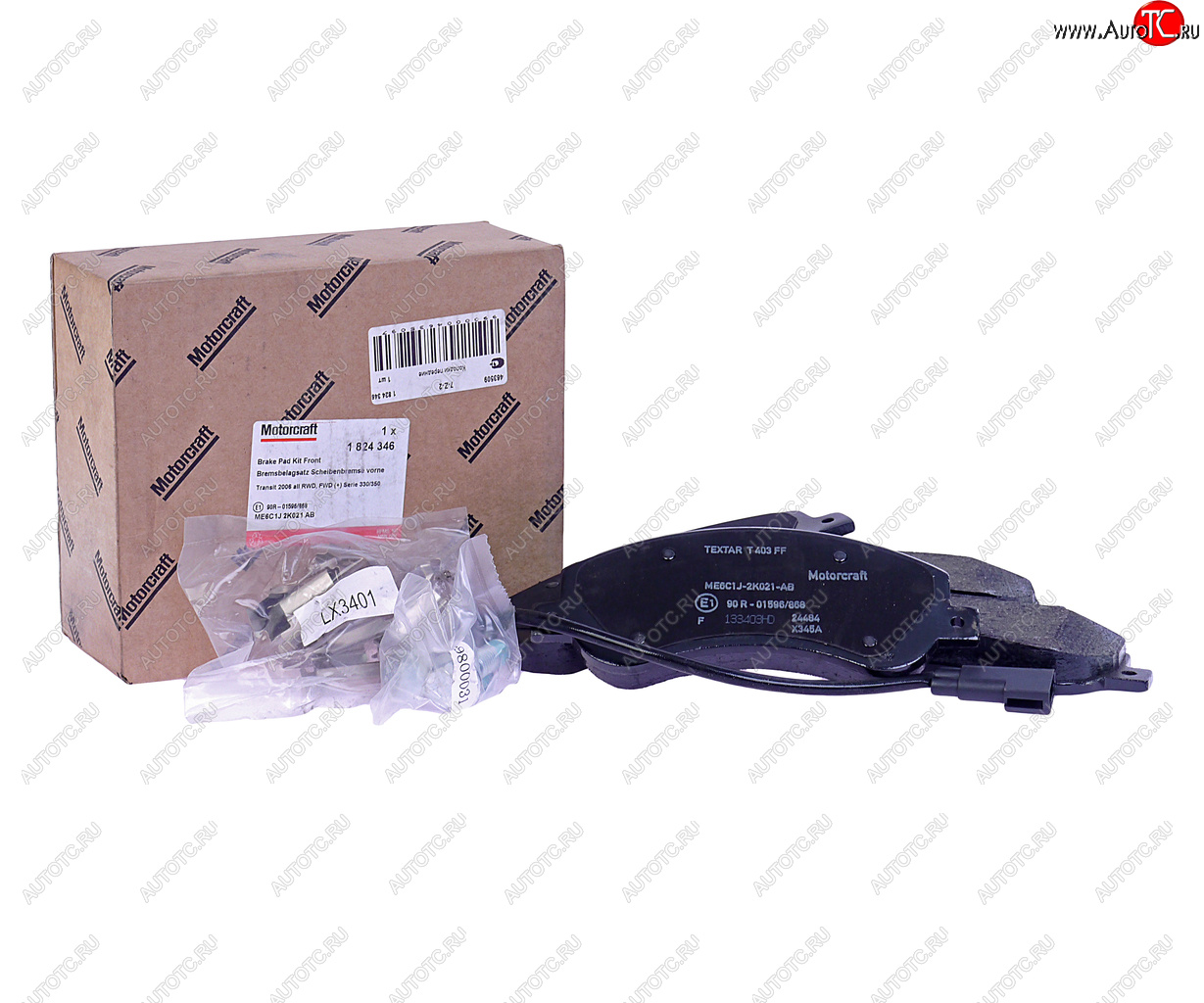 4 799 р. Колодки тормозные FORD Transit (06-) передние с датчиком (эконом) (4шт.) OE FORD 1824346 FORD 1824346  с доставкой в г. Кемерово