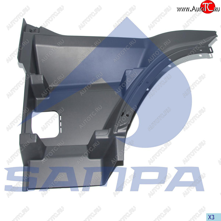 3 599 р. Подножка VOLVO FH кабины верхняя левая SAMPA SAMPA 18300031  с доставкой в г. Кемерово