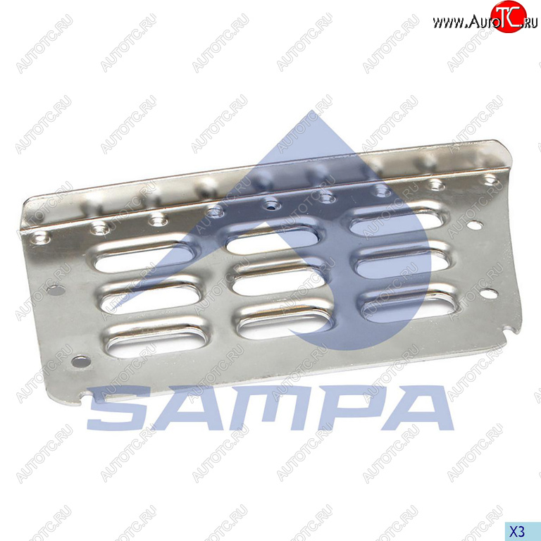 1 169 р. Подножка VOLVO FH,FM левая (металлическая ступень) SAMPA SAMPA 18300036  с доставкой в г. Кемерово