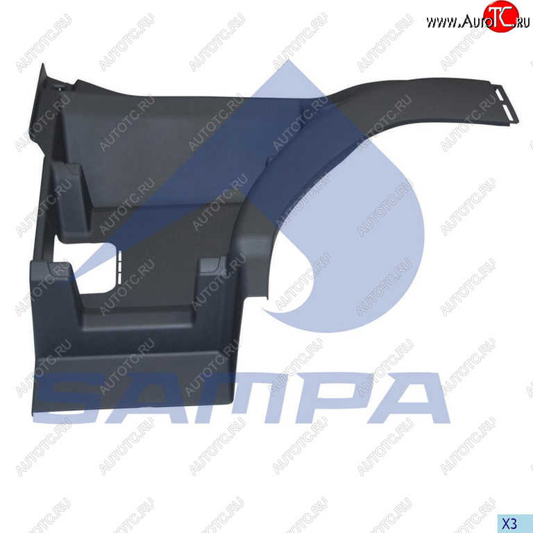 4 649 р. Панель VOLVO FH подножки ступени левой SAMPA SAMPA 18300092  с доставкой в г. Кемерово