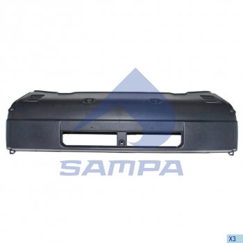 3 099 р. Бампер SCANIA 114,124,144,R series центральная часть SAMPA SAMPA 18400010  с доставкой в г. Кемерово. Увеличить фотографию 1