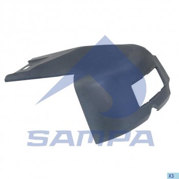3 299 р. Бампер SCANIA 114,124,144,R series левая часть SAMPA SAMPA 18400011  с доставкой в г. Кемерово. Увеличить фотографию 1