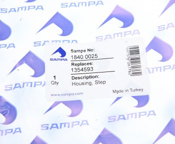 379 р. Накладка SCANIA подножки левая SAMPA SAMPA 18400025  с доставкой в г. Кемерово. Увеличить фотографию 3