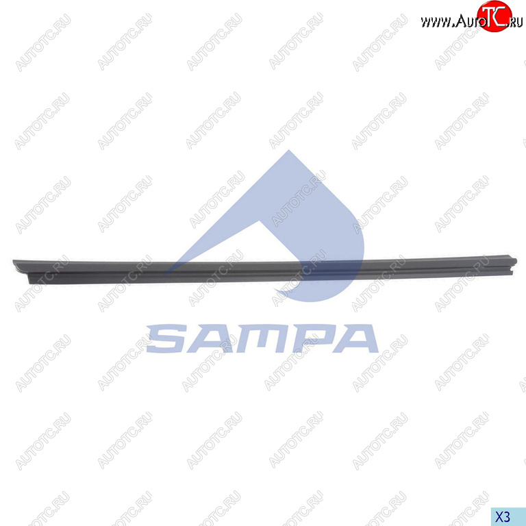 1 029 р. Уплотнитель стекла SCANIA 4,P,R,T двери SAMPA SAMPA 18400118  с доставкой в г. Кемерово
