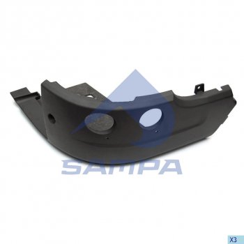 4 899 р. Бампер SCANIA передний правая часть SAMPA SAMPA 18400284 SAMPA 18400284  с доставкой в г. Кемерово. Увеличить фотографию 1