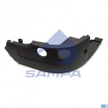 5 999 р. Бампер SCANIA передний левая часть SAMPA SAMPA 18400286  с доставкой в г. Кемерово. Увеличить фотографию 1
