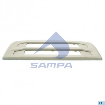 8 999 р. Решетка радиатора SCANIA 6 series,R (h=38см) SAMPA SAMPA 18400318  с доставкой в г. Кемерово. Увеличить фотографию 1