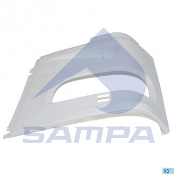 3 799 р. Облицовка DAF F95,105XF фары левой SAMPA SAMPA 18500083  с доставкой в г. Кемерово. Увеличить фотографию 1