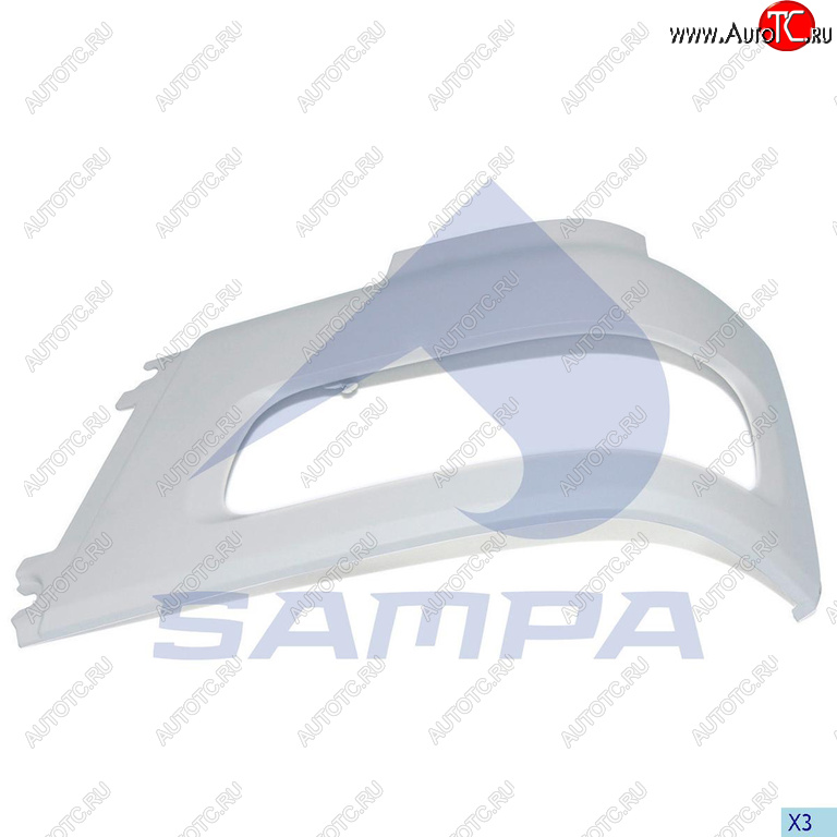 1 189 р. Облицовка DAF фары левой SAMPA SAMPA 18500101  с доставкой в г. Кемерово