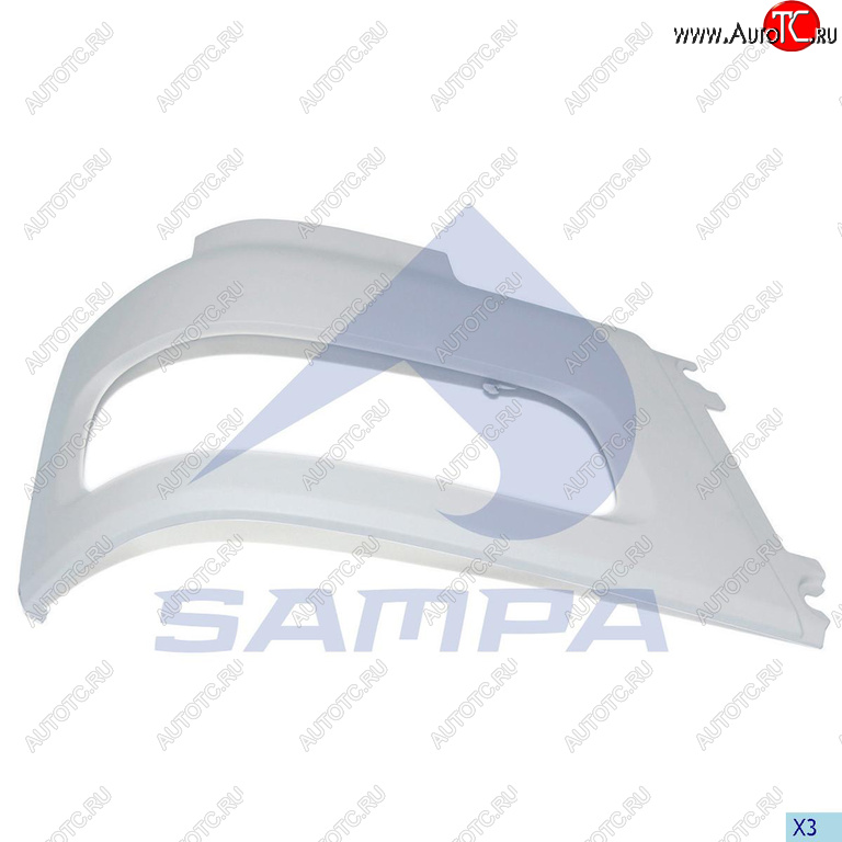 1 869 р. Бампер DAF CF85 передний правая часть SAMPA SAMPA 18500102  с доставкой в г. Кемерово