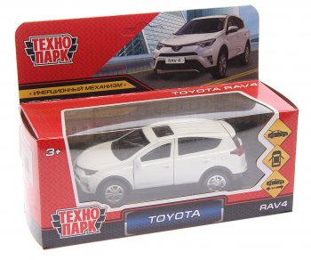 899 р. Модель автомобиля TOYOTA Rav4 металлическая ТЕХНОПАРК ТЕХНОПАРК 185421  с доставкой в г. Кемерово. Увеличить фотографию 1