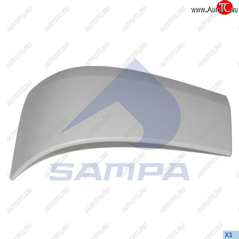 1 639 р. Накладка бампера RENAULT Premium переднего левая (угол) SAMPA SAMPA 18800097  с доставкой в г. Кемерово