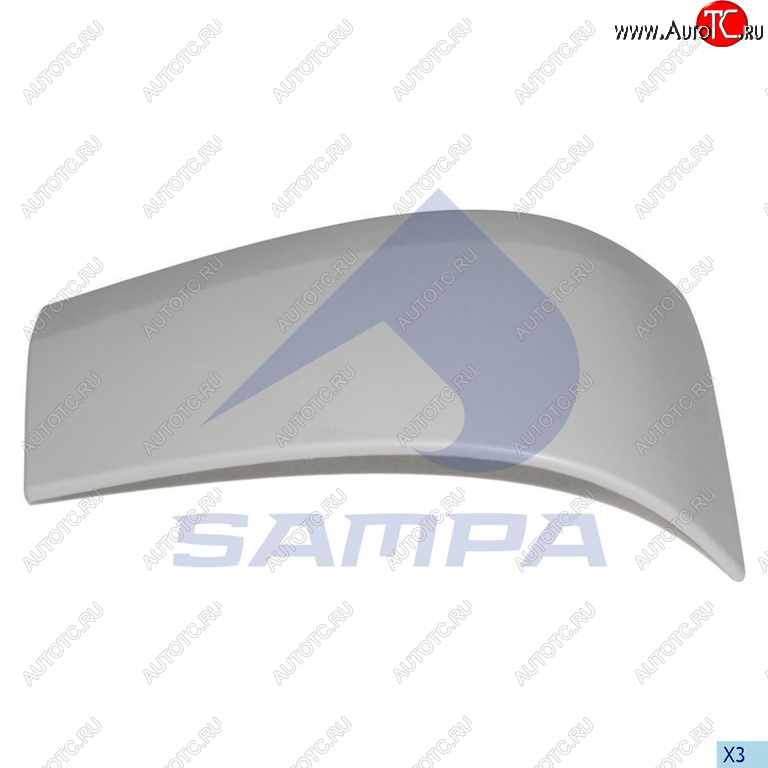 1 579 р. Накладка бампера RENAULT Premium переднего правая (угол) SAMPA SAMPA 18800098  с доставкой в г. Кемерово