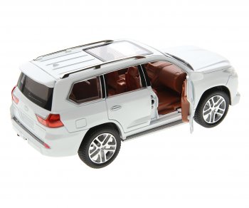 3 279 р. Модель автомобиля LEXUS LX570 1:24 (свет, звук) металлическая NO NAME 1901 (lx 570) NO NAME 1901 (lx 570)  с доставкой в г. Кемерово. Увеличить фотографию 2