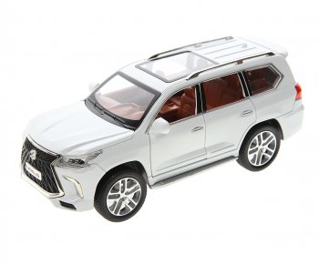 3 279 р. Модель автомобиля LEXUS LX570 1:24 (свет, звук) металлическая NO NAME 1901 (lx 570) NO NAME 1901 (lx 570)  с доставкой в г. Кемерово. Увеличить фотографию 1