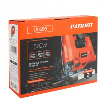 4 999 р. Лобзик 570Вт 800-3000обмин. дерево-65мм PATRIOT PATRIOT 190301710  с доставкой в г. Кемерово. Увеличить фотографию 10