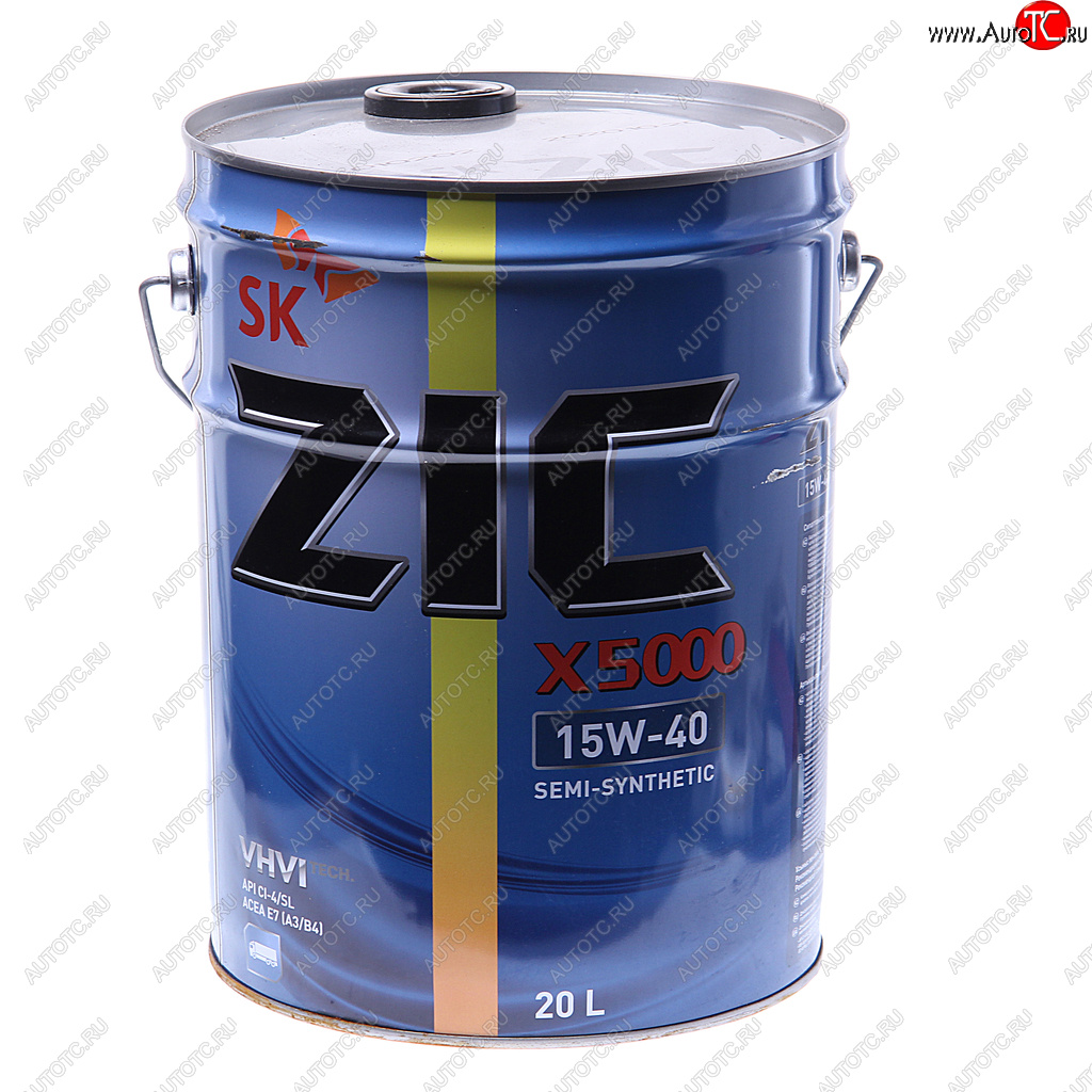 12 249 р. Масло дизельное X5000 CI-4SL E7E5E3 15W40 псинт.20л ZIC ZIC 192604  с доставкой в г. Кемерово