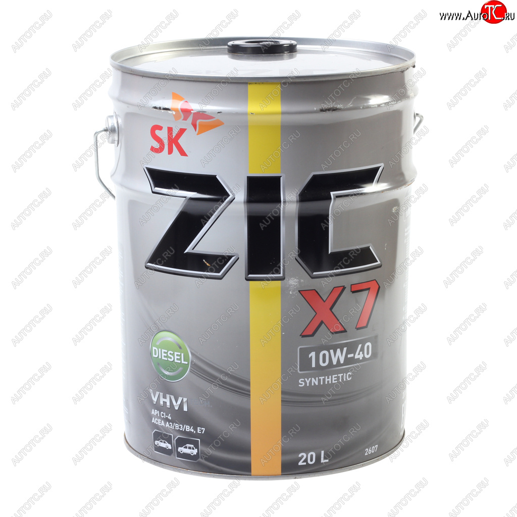 13 849 р. Масло дизельное X7 DIESEL CI-4SL E7 10W40 синт.20л ZIC ZIC 192607  с доставкой в г. Кемерово