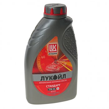 349 р. Масло моторное СТАНДАРТ SFCC 15W40 мин.1л ЛУКОЙЛ LUKOIL 19434  с доставкой в г. Кемерово. Увеличить фотографию 1
